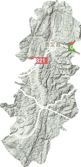 贵定县地形地图