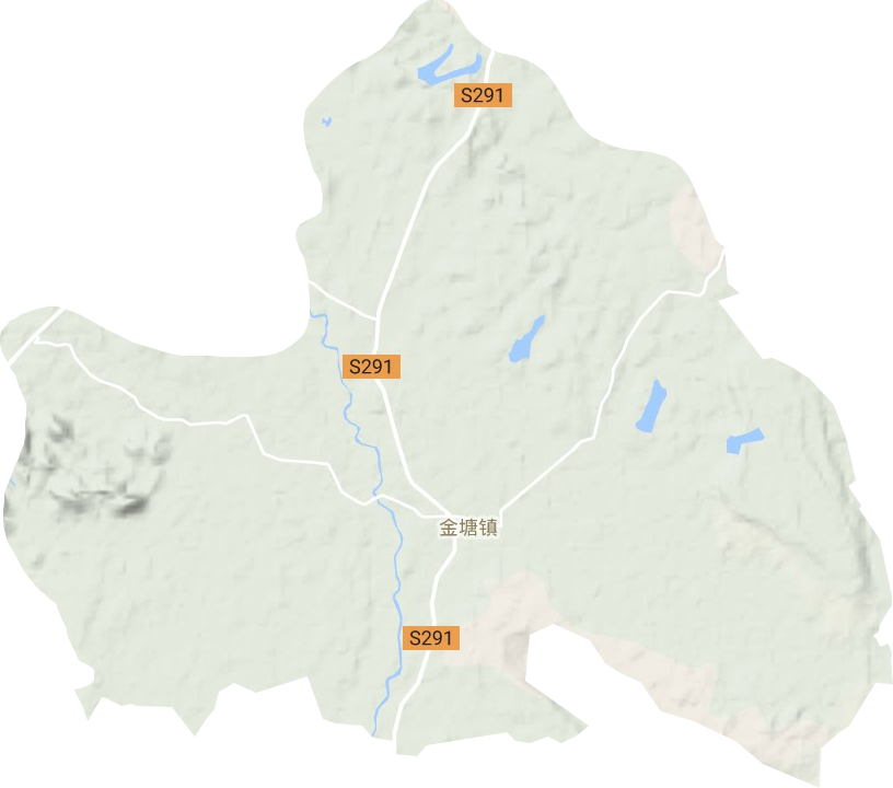 金塘镇地形地图
