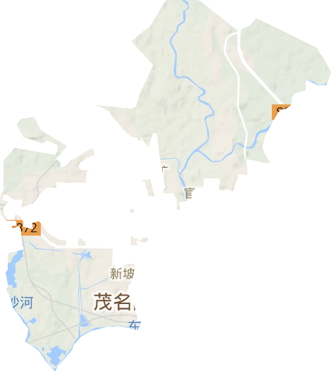 新坡镇地形地图