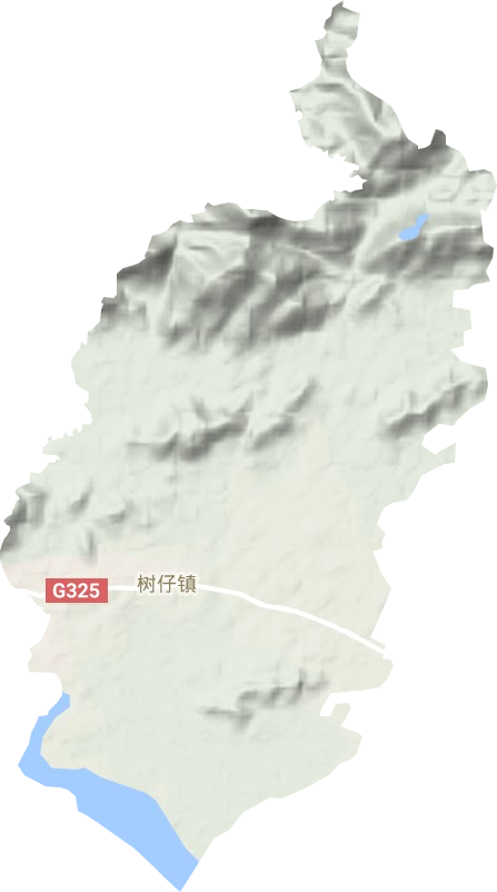 树仔镇地形地图