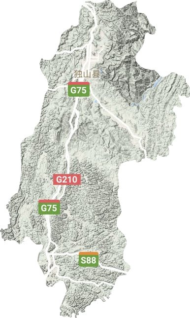 独山县地形地图