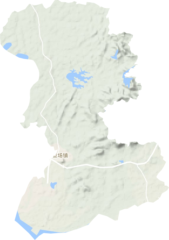 旦场镇地形地图