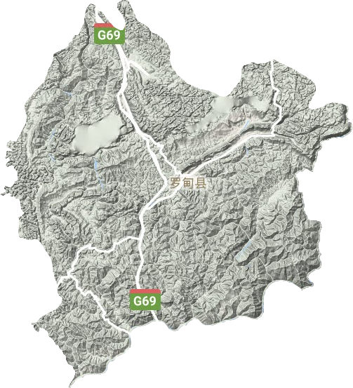 罗甸县地形地图