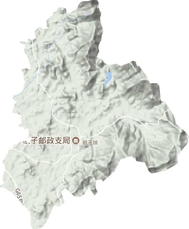 根子镇地形地图