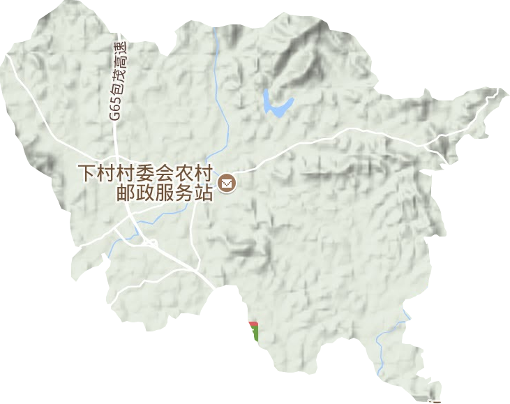 泗水镇地形地图