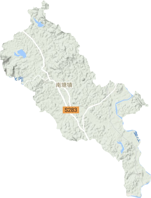 南塘镇地形地图