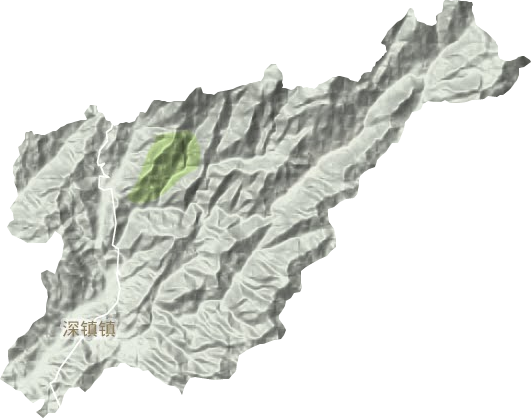 深镇镇地形地图