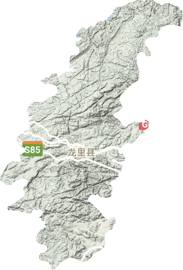 龙里县地形地图