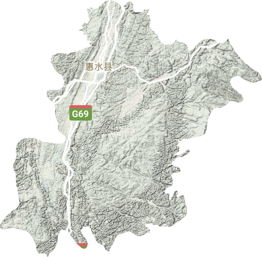 惠水县地形地图