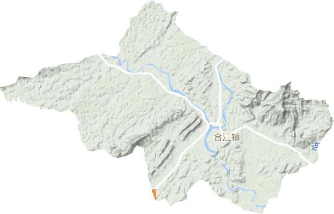 合江镇地形地图
