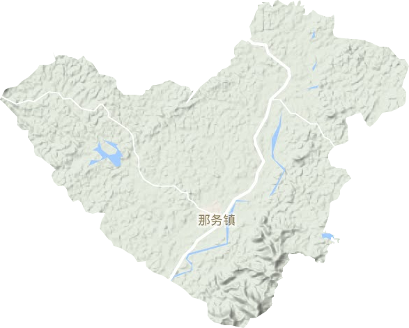 那务镇地形地图