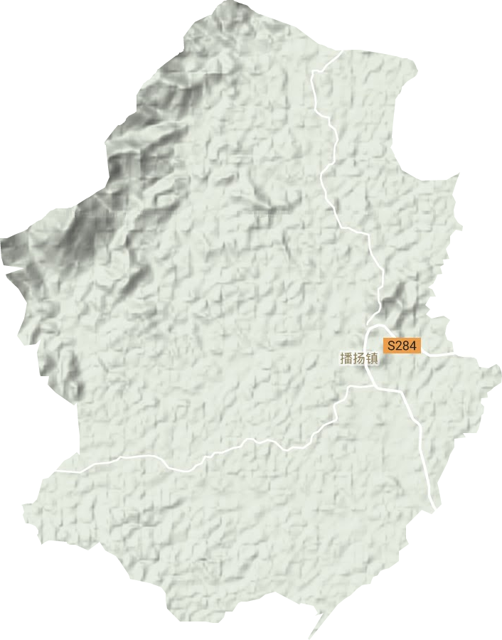 播扬镇地形地图