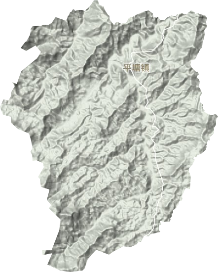平塘镇地形地图