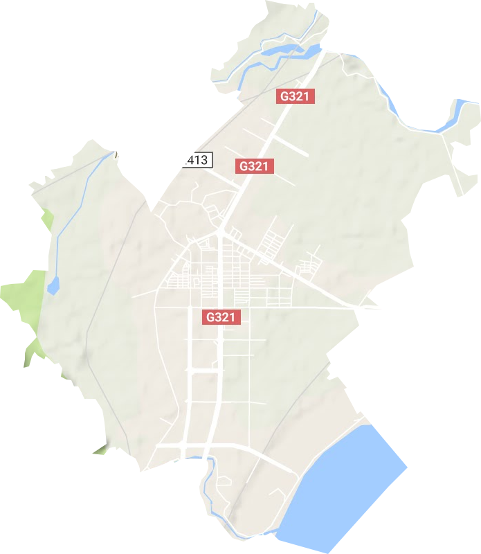 桂城街道地形地图