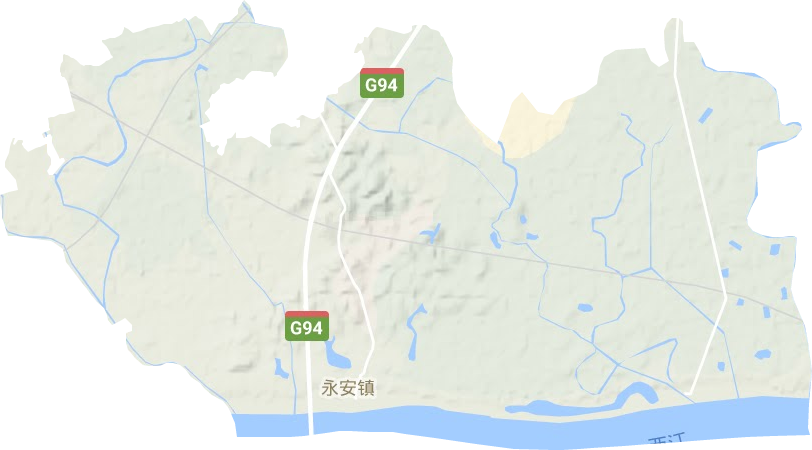 永安镇地形地图