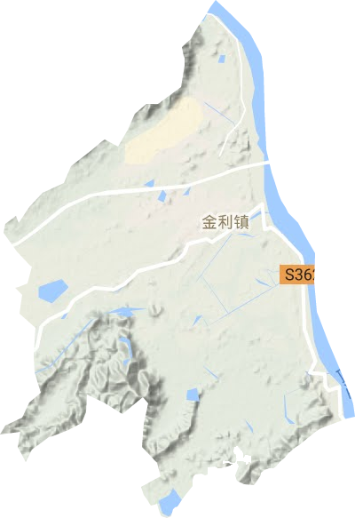 金利镇地形地图
