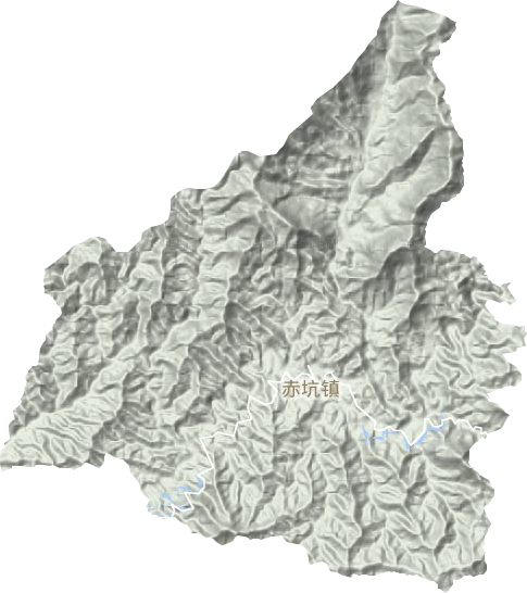 赤坑镇地形地图