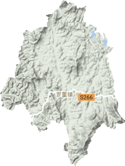 罗董镇地形地图