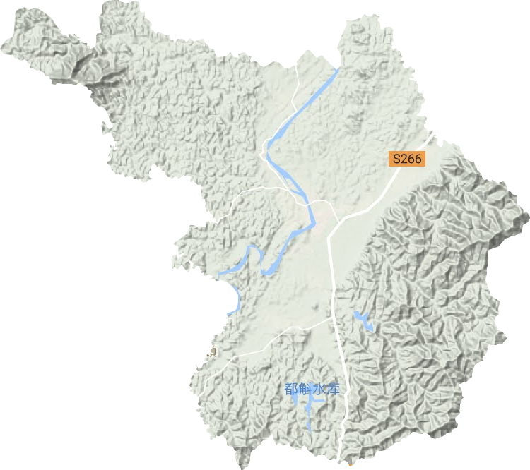 南丰镇地形地图