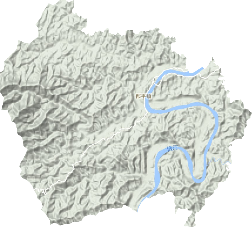 都平镇地形地图