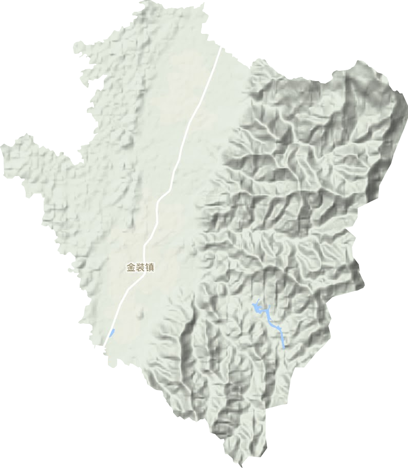 金装镇地形地图