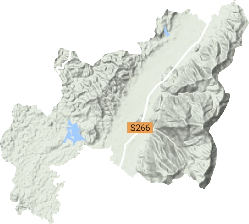长安镇地形地图