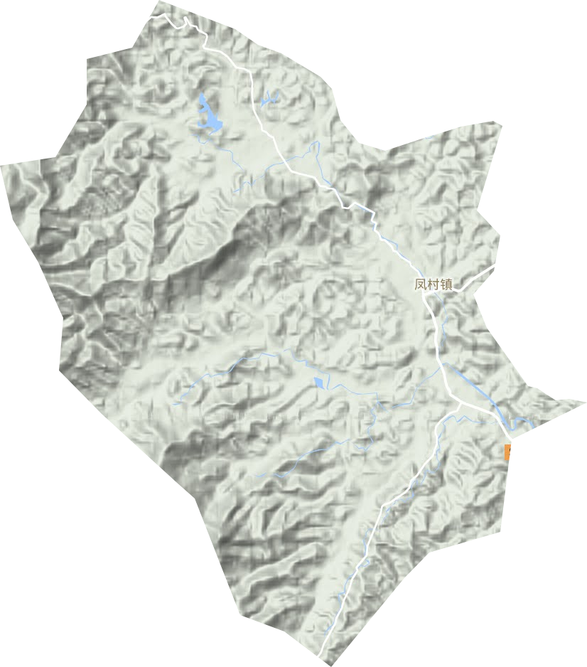 凤村镇地形地图