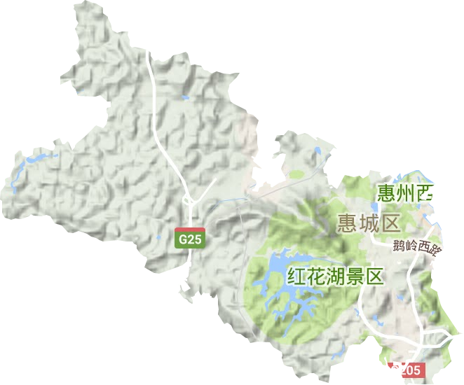 龙丰街道地形地图