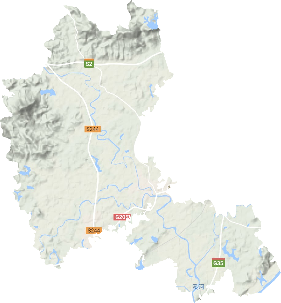 杨村镇地形地图