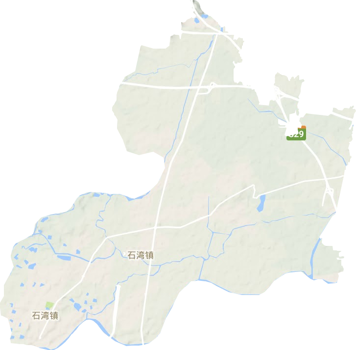 石湾镇地形地图