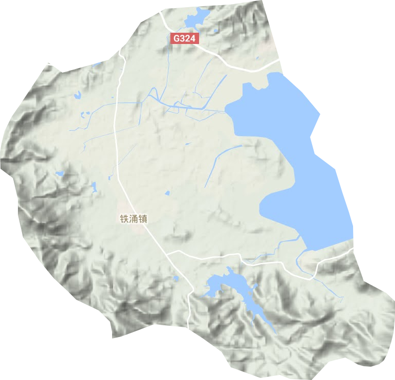 铁涌镇地形地图