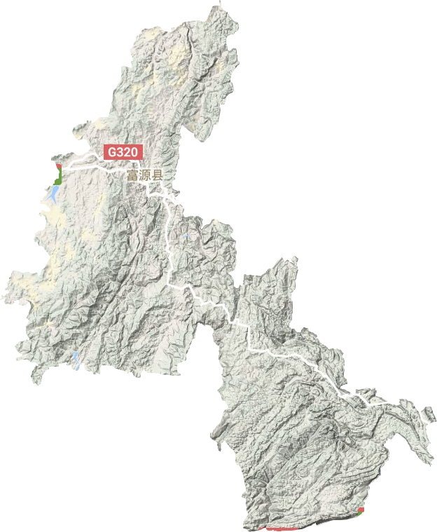 富源县地形地图