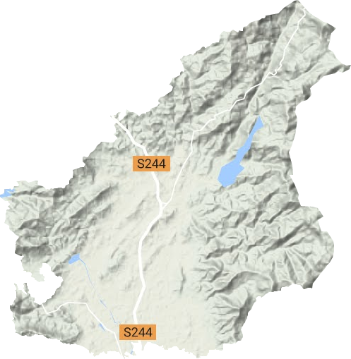 龙田镇地形地图
