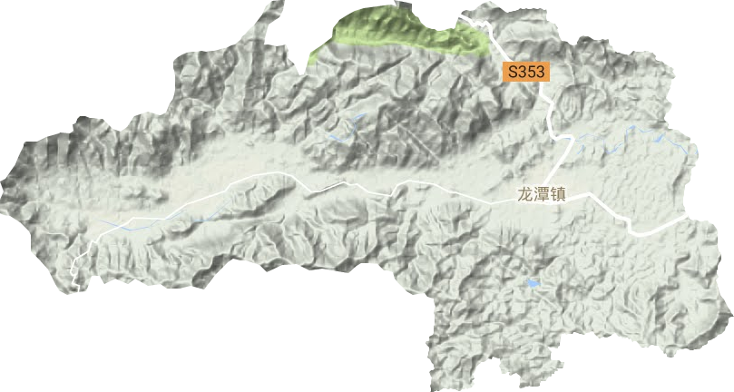 龙潭镇地形地图