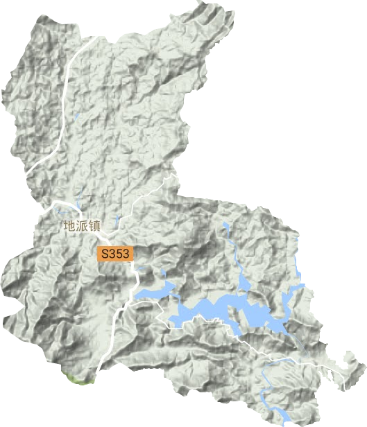 地派镇地形地图