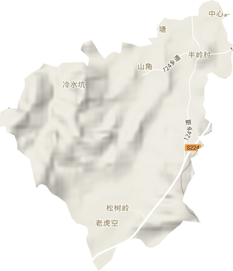埔寨农场地形地图