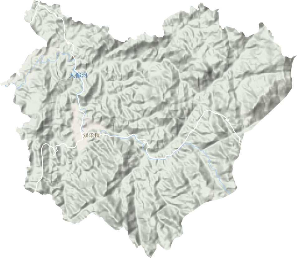 双华镇地形地图