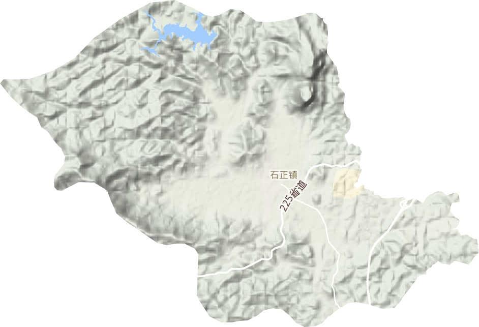 石正镇地形地图