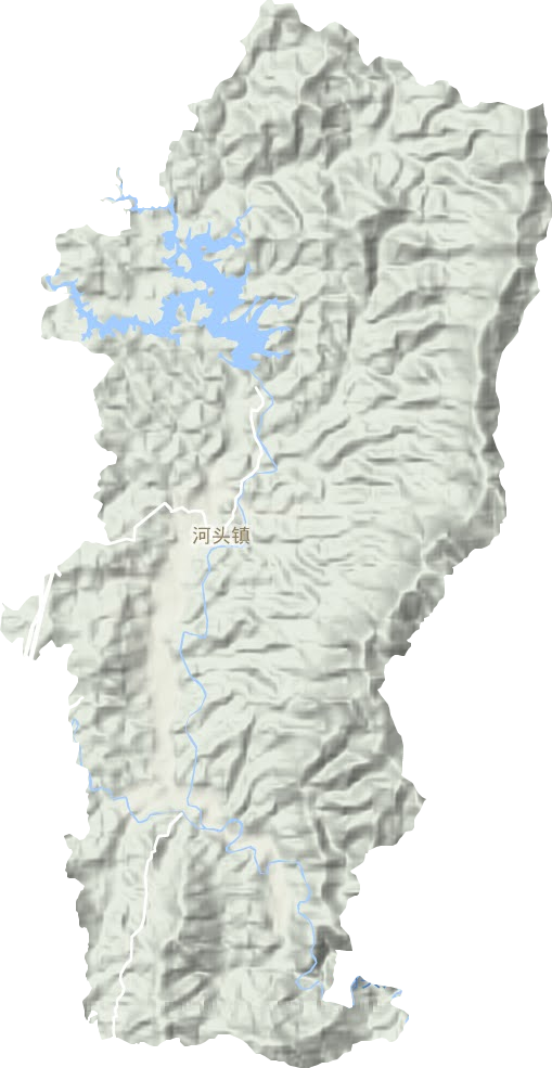 河头镇地形地图