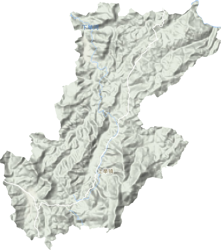 上举镇地形地图