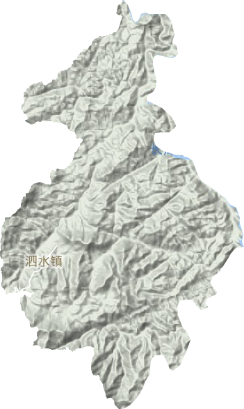 泗水镇地形地图