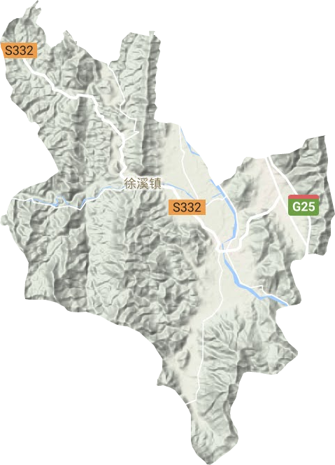 新铺镇地形地图