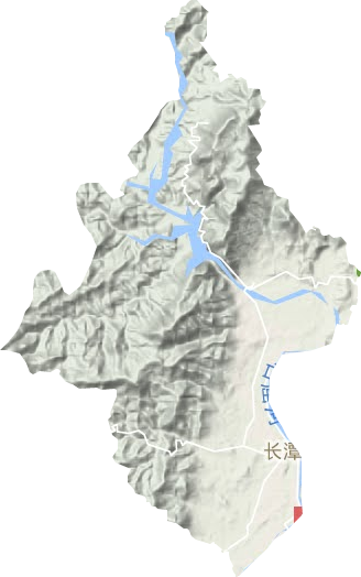 长潭镇地形地图