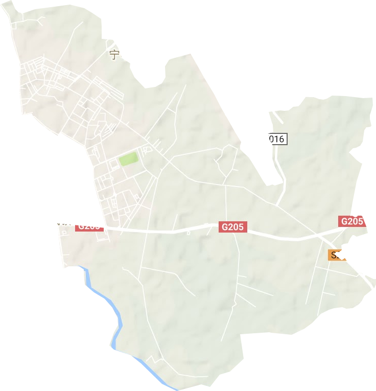 宁新街道地形地图