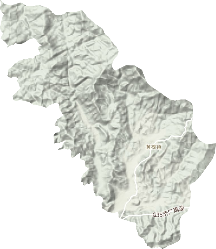 黄槐镇地形地图
