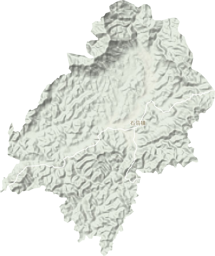 石马镇地形地图