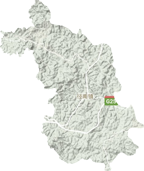 径南镇地形地图