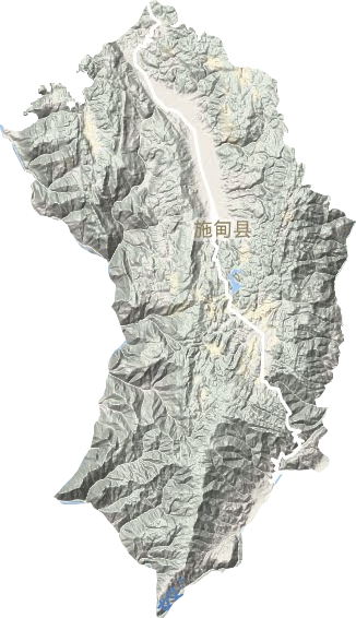 施甸县地形地图