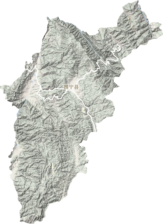 昌宁县地形地图