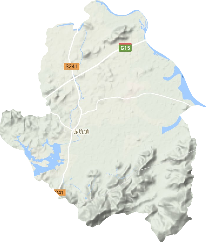 赤坑镇地形地图